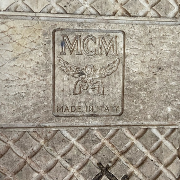 MCM men’s high top black monogram sneakers. Size: EU-41  US-8. - Picture 12 of 13